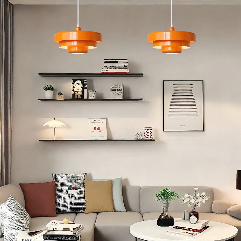 Macaron Stratification Pendant Lamp – Nordic Style Metal Light