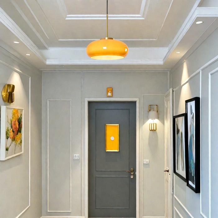 Glass Pot Pendant Light – Vintage Bauhaus Style for Dining Room