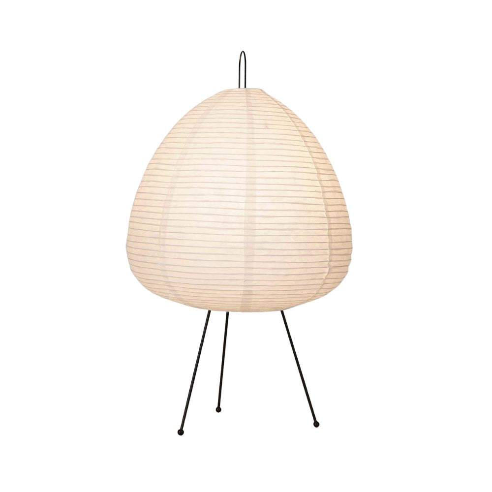 Lantern Rice Paper Table Lamp - Minimalist Washi Shade Bedside Light