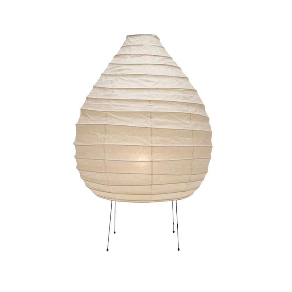 Lantern Rice Paper Table Lamp - Minimalist Washi Shade Bedside Light
