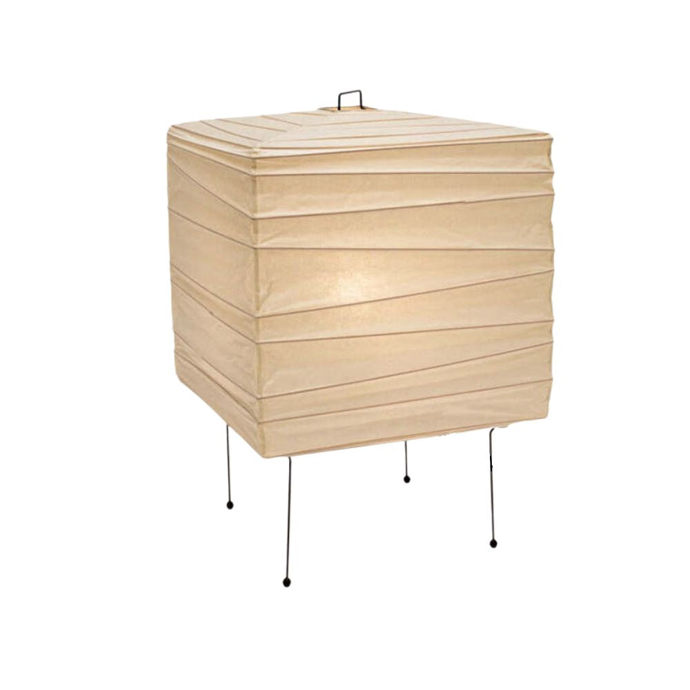 Lantern Rice Paper Table Lamp - Minimalist Washi Shade Bedside Light