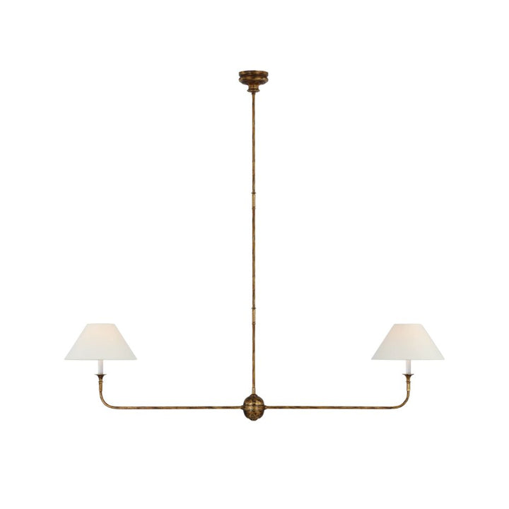 Fabric Shade Chandelier - Metal Visual comfort Chandelier for Living Room