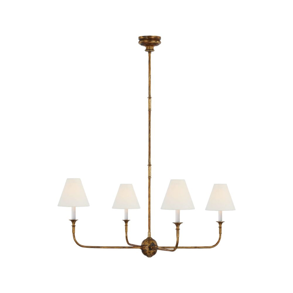 Lustre en tissu - Lustre en métal pour le confort visuel du salon