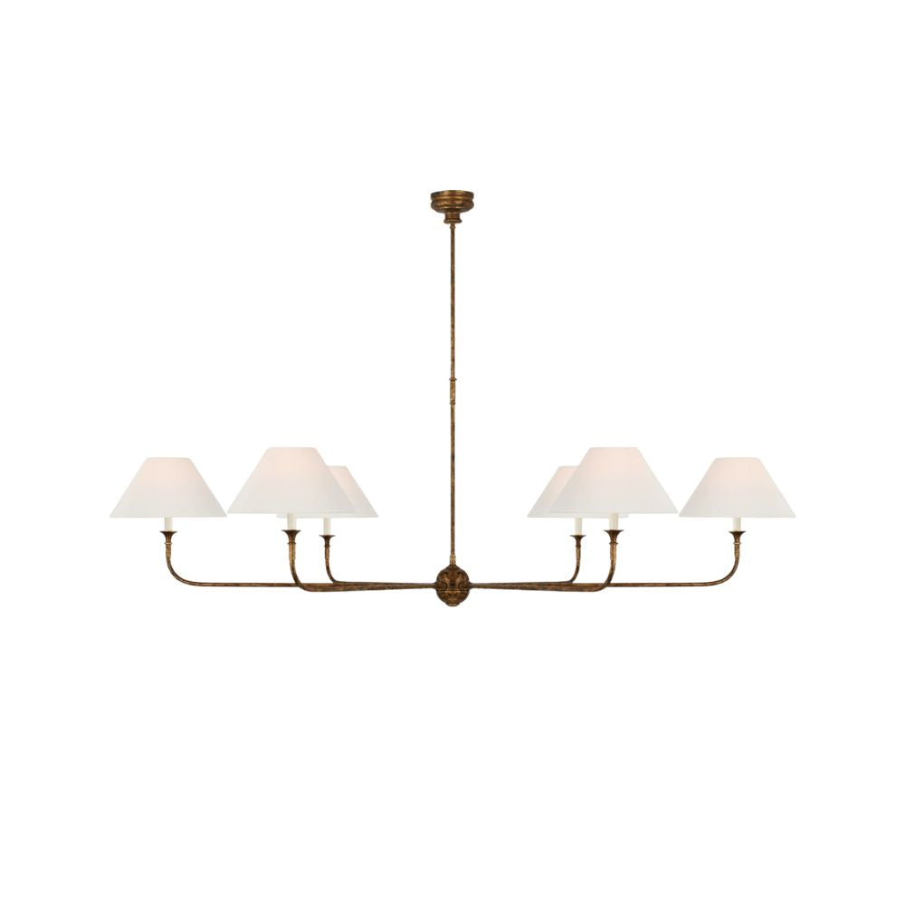 Lustre en tissu - Lustre en métal pour le confort visuel du salon