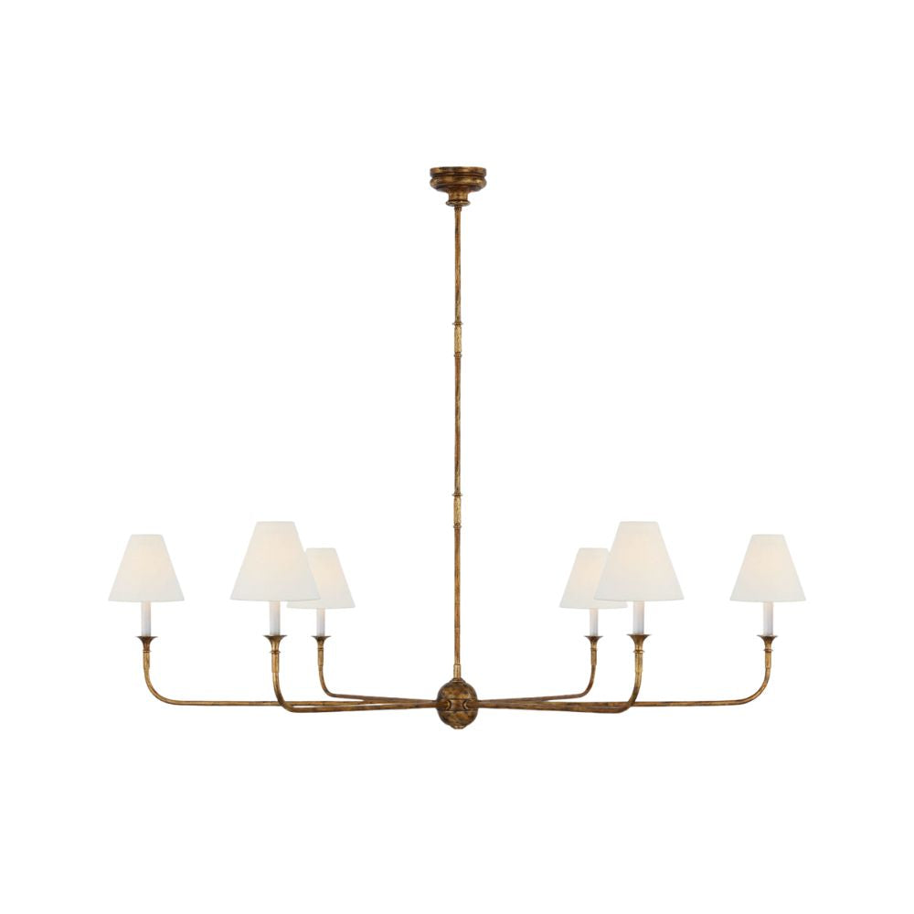 Lustre en tissu - Lustre en métal pour le confort visuel du salon