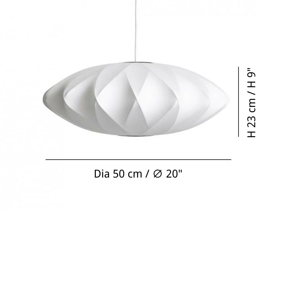 Nelson Bubble Pendant Lamp - Iconic Silk Shade Design