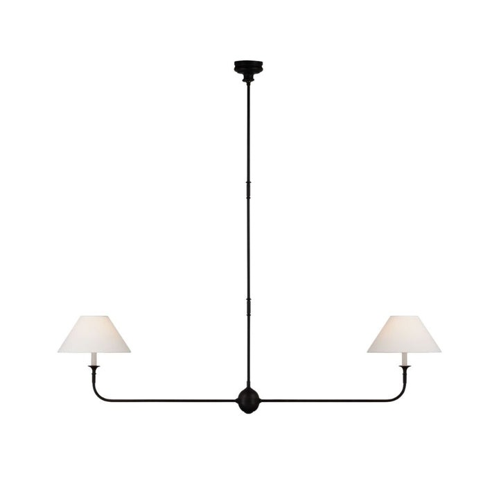 Fabric Shade Chandelier - Metal Visual comfort Chandelier for Living Room
