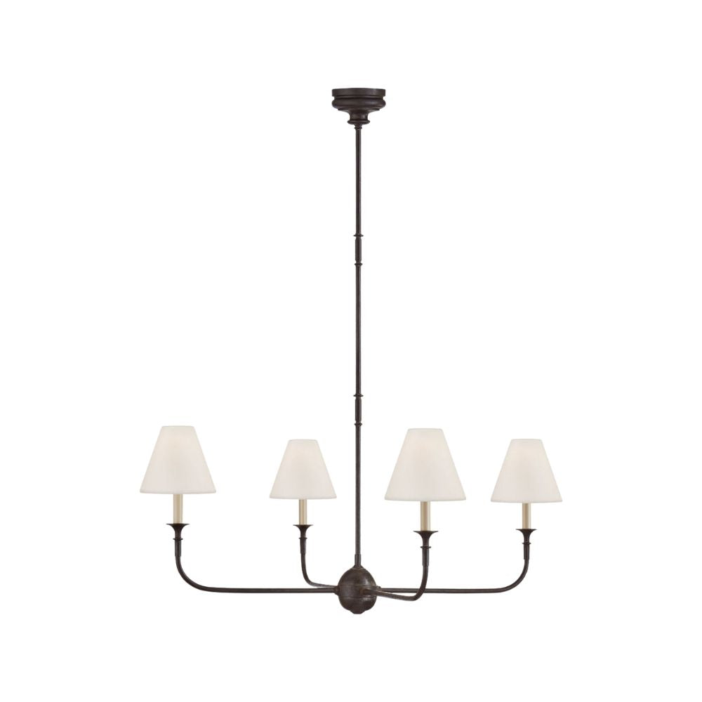 Lustre en tissu - Lustre en métal pour le confort visuel du salon