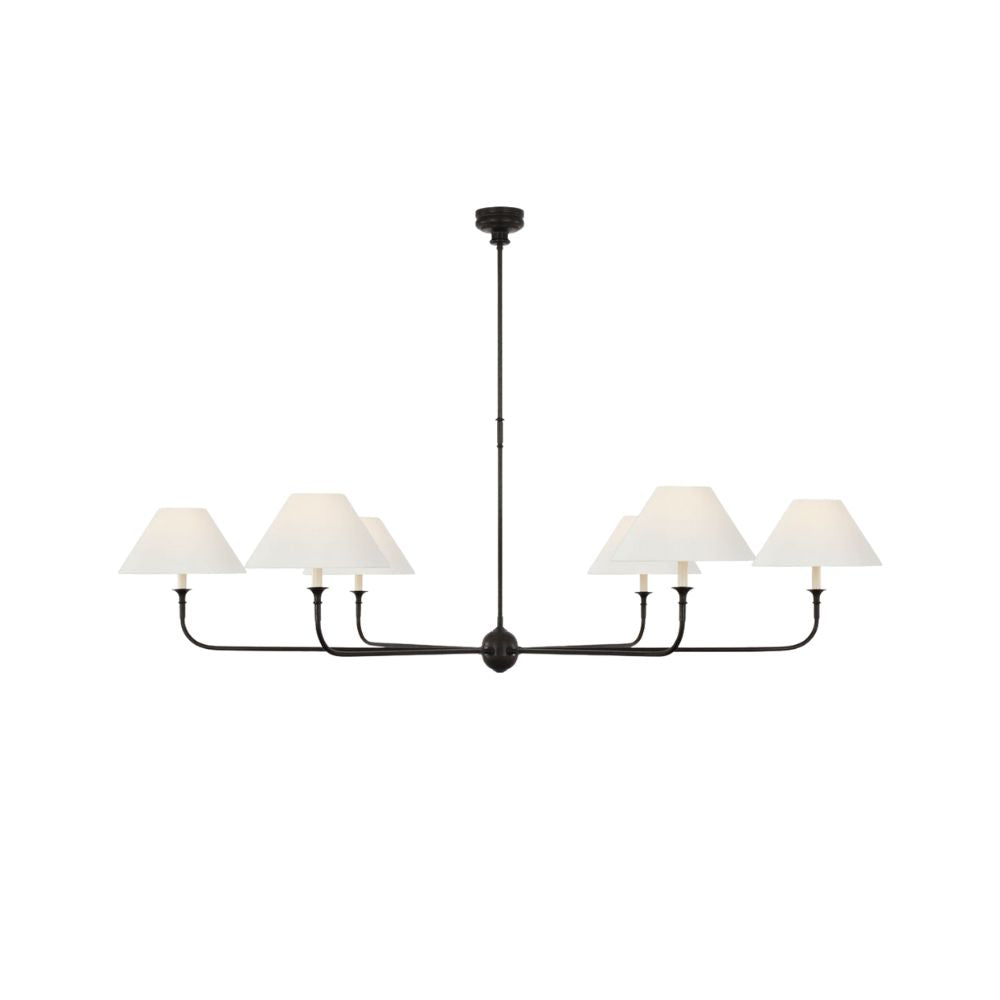 Lustre en tissu - Lustre en métal pour le confort visuel du salon