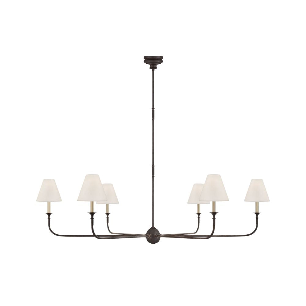 Lustre en tissu - Lustre en métal pour le confort visuel du salon