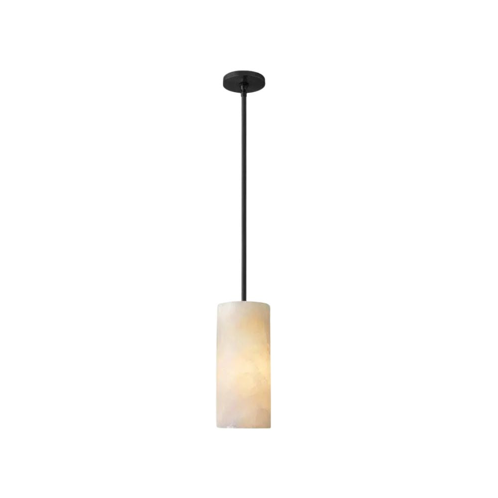 Luxury Alabaster Pendant Light - Cylindrical Pendant Lamp for Bathroom
