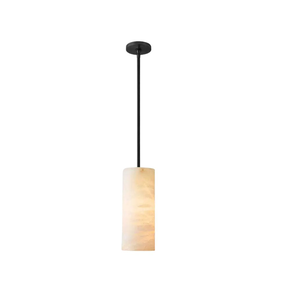 Luxury Alabaster Pendant Light - Cylindrical Pendant Lamp for Bathroom