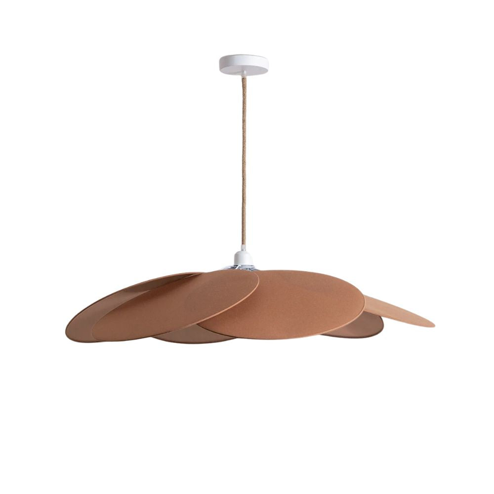 Petal Fabric Pendant Light - Okai Style Iron Lamp for Living Room