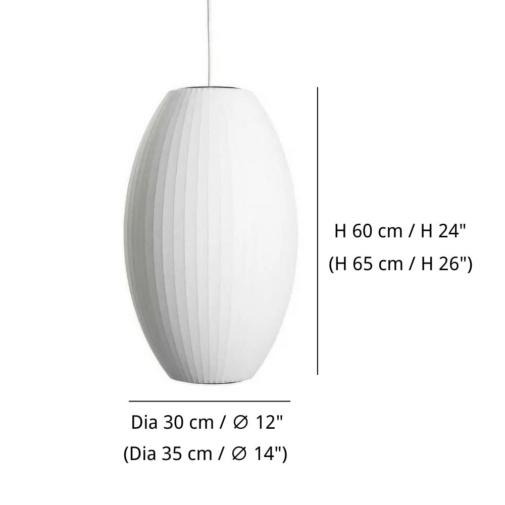 Nelson Bubble Pendant Lamp - Iconic Silk Shade Design