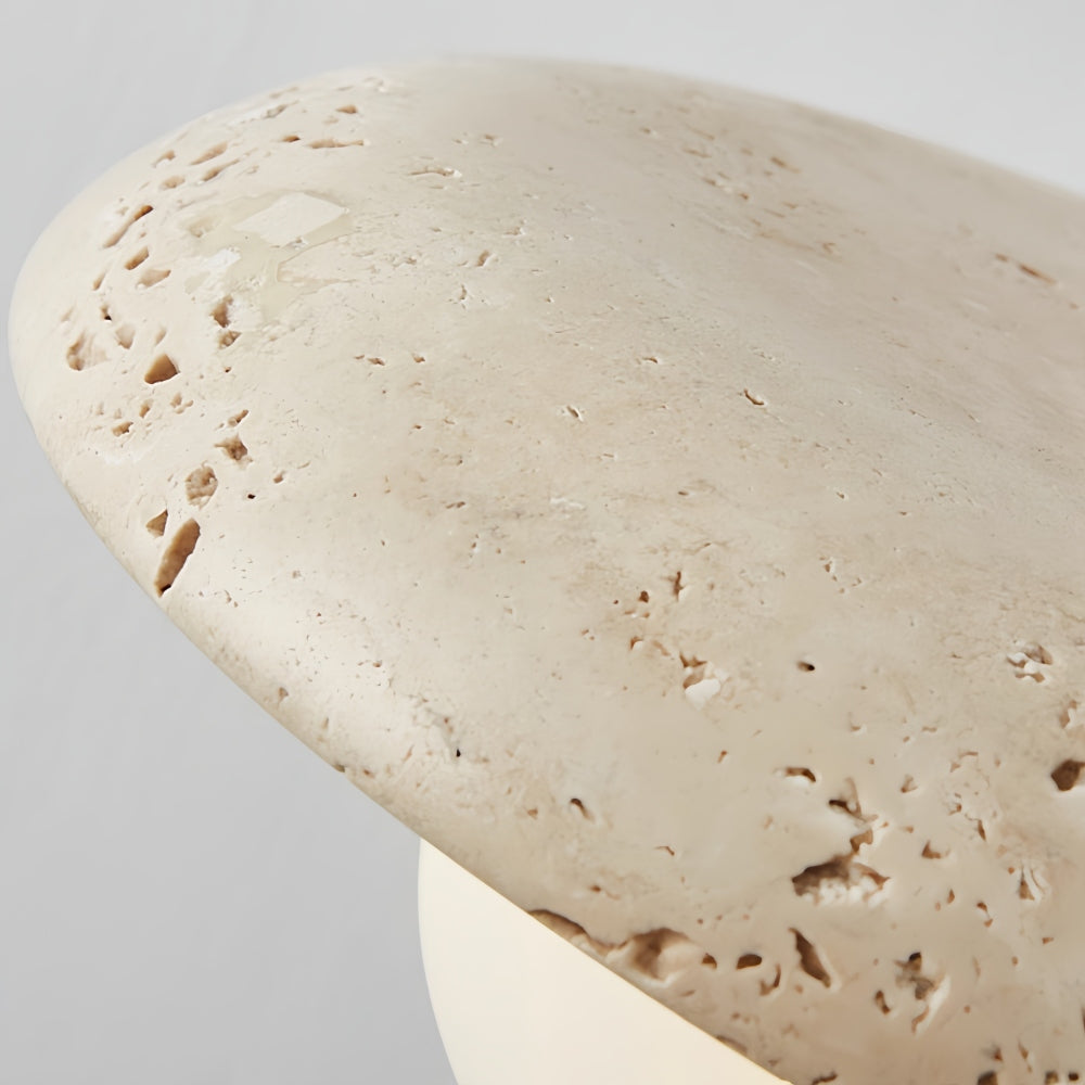 Travertine Pendant Light - Natural Organic Travertine Shade