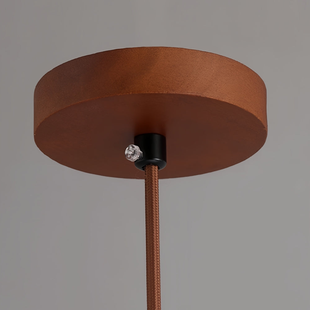 Travertine Pendant Light - Natural Organic Travertine Shade