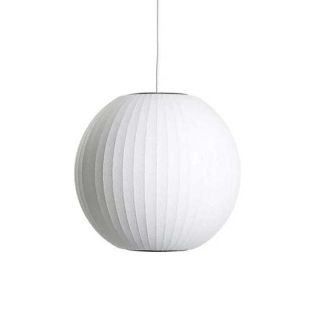 Suspension Nelson Bubble - Design emblématique avec abat-jour en soie
