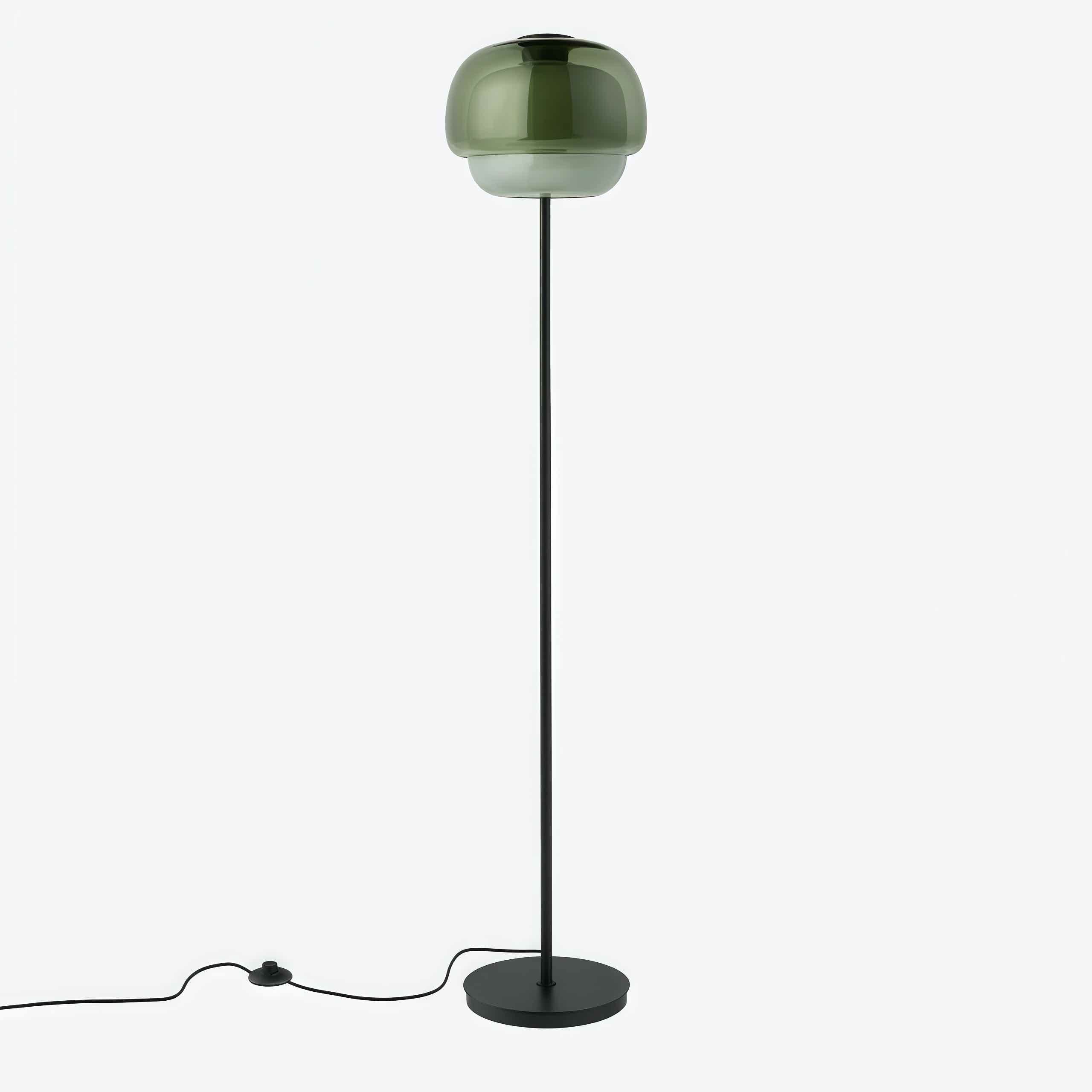 Clinco Modern Mushroom Floor Lamp - Colored Glass Design