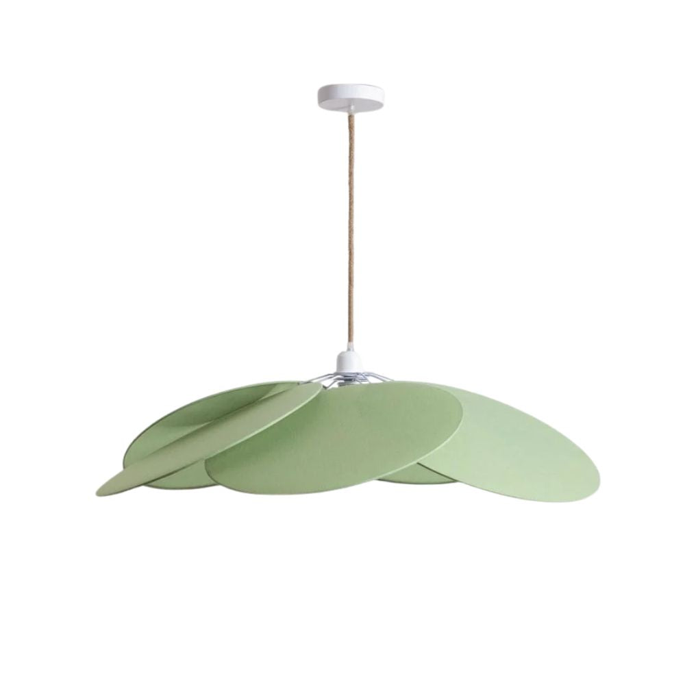 Petal Fabric Pendant Light - Okai Style Iron Lamp for Living Room