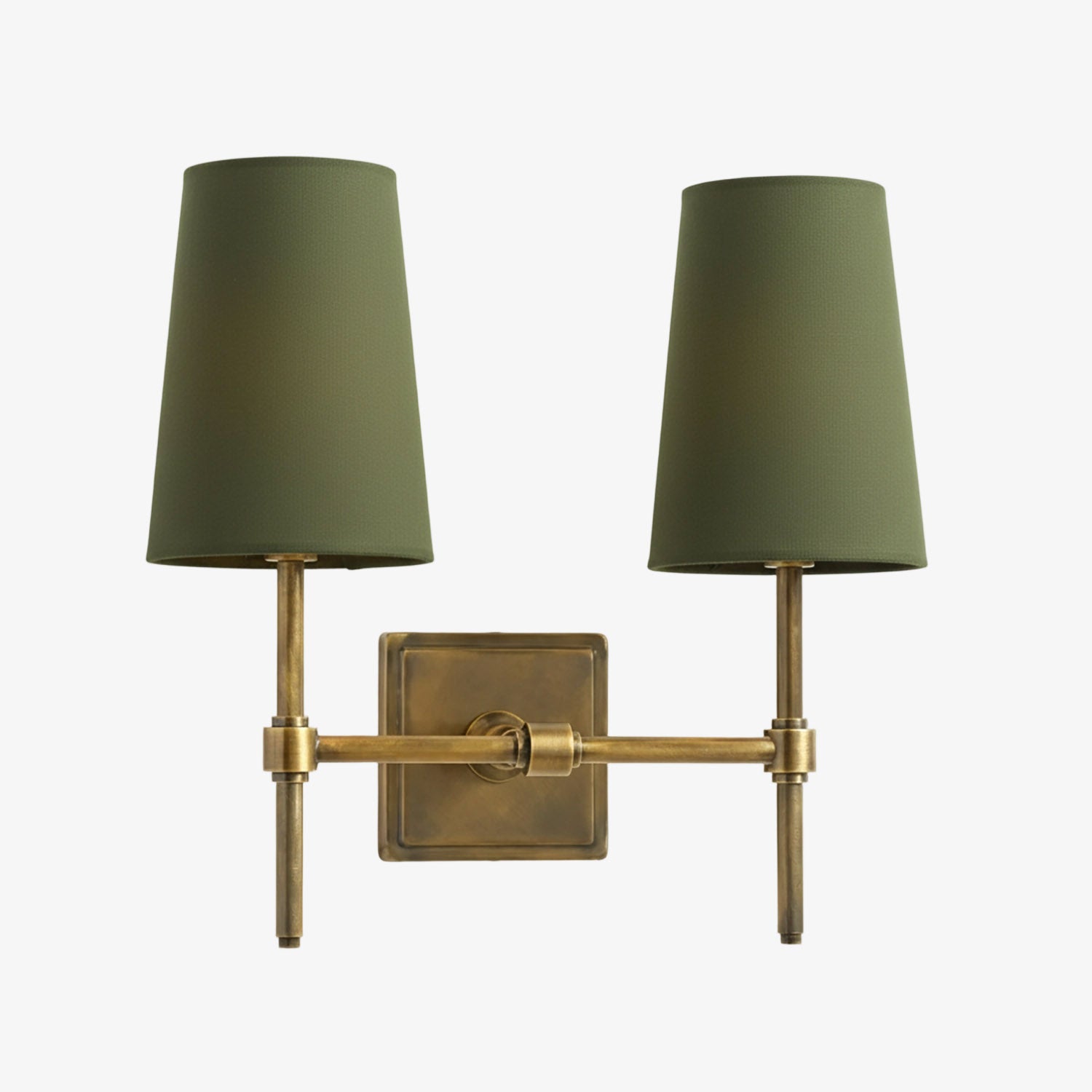 Derlina Multi-Head Wall Lamp - Retro Metal Linen Sconce for Bedroom