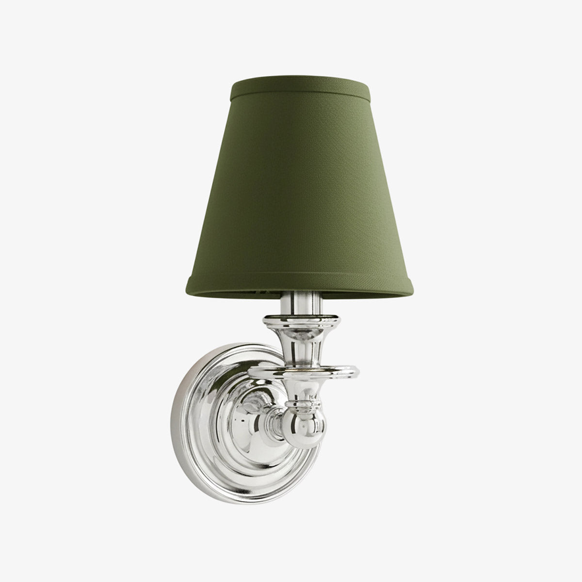 Kalvora Fabric Wall Sconce - Modern Chrome Lamp for Hallway & Bedroom