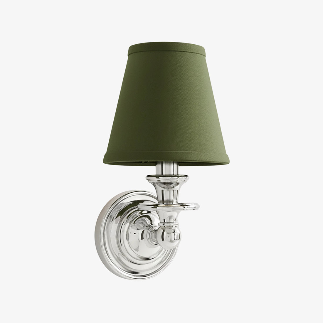 Kalvora Fabric Wall Sconce - Modern Chrome Lamp for Hallway & Bedroom