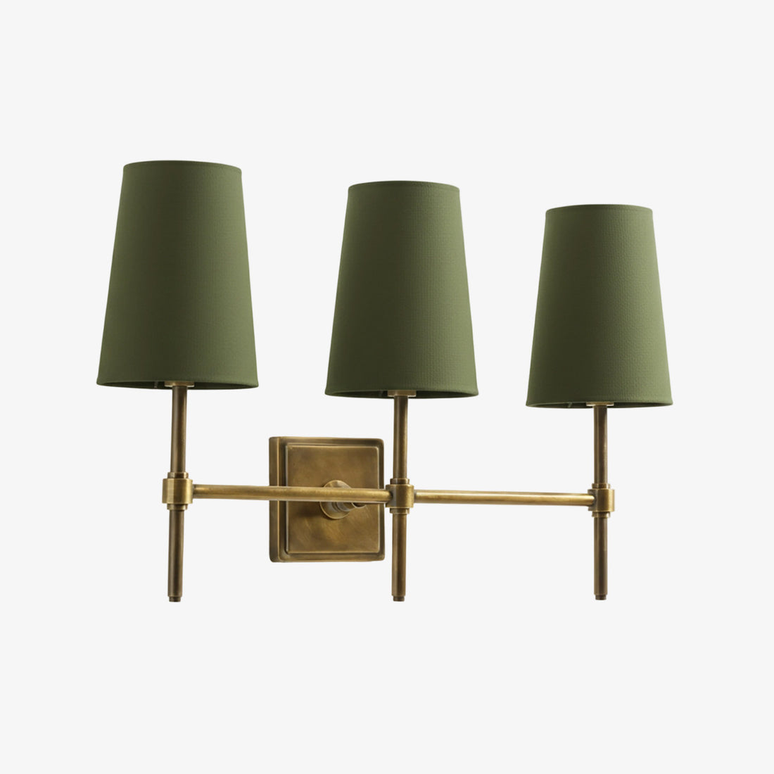 Derlina Multi-Head Wall Lamp - Retro Metal Linen Sconce for Bedroom