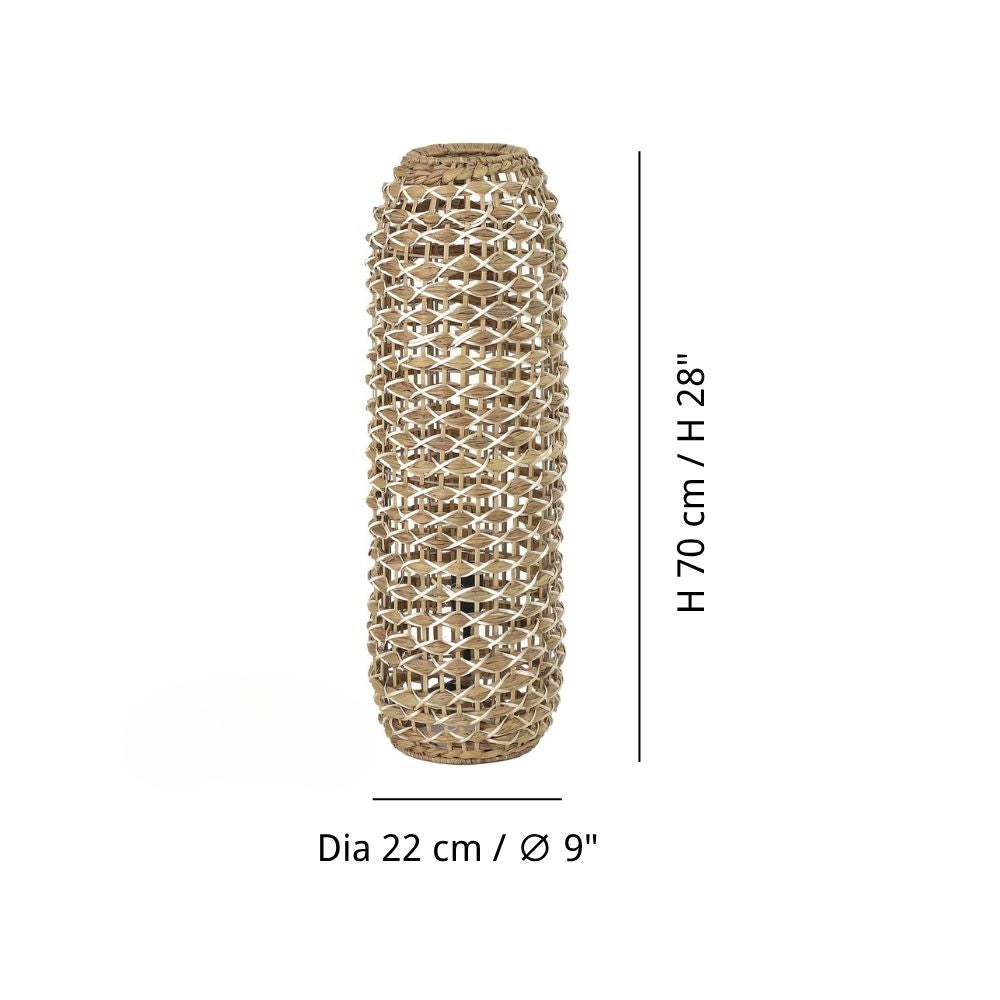 Rattan Floor Lamp - Natural Wicker Design Lighting