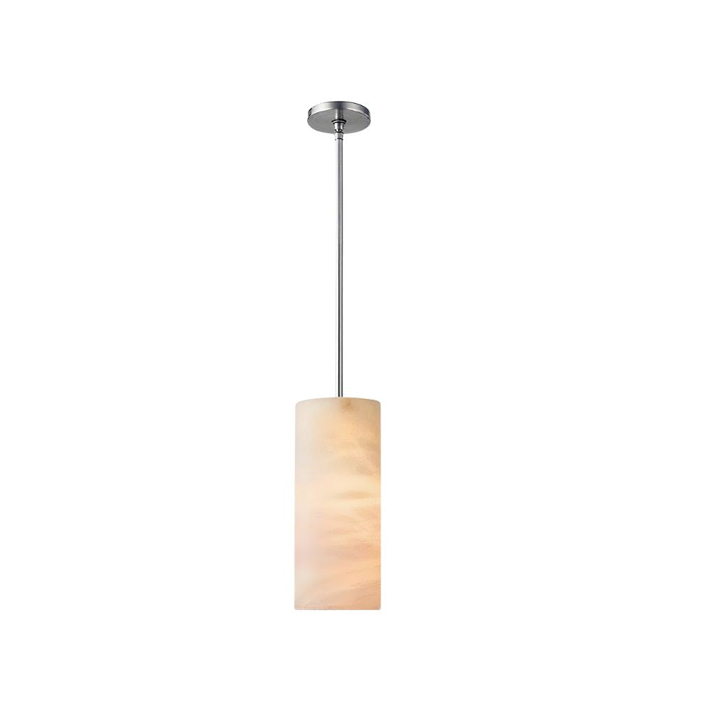 Luxury Alabaster Pendant Light - Cylindrical Pendant Lamp for Bathroom