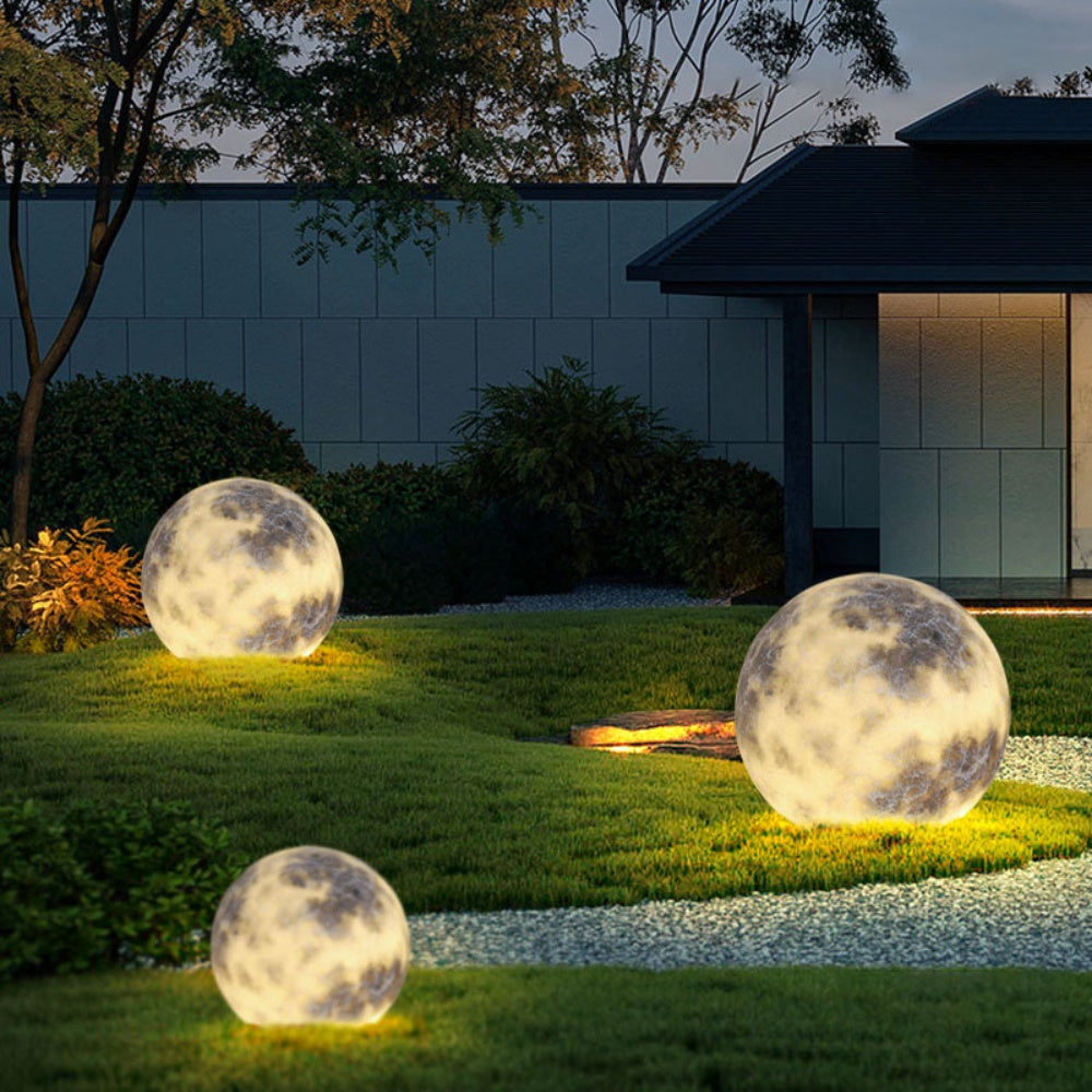 Waterproof Garden Post Light - Decorative Round Outdoor Lamp