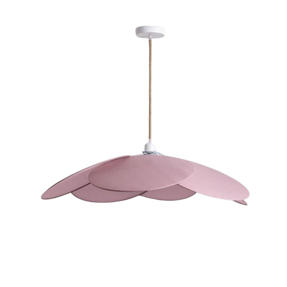 Petal Fabric Pendant Light - Okai Style Iron Lamp for Living Room