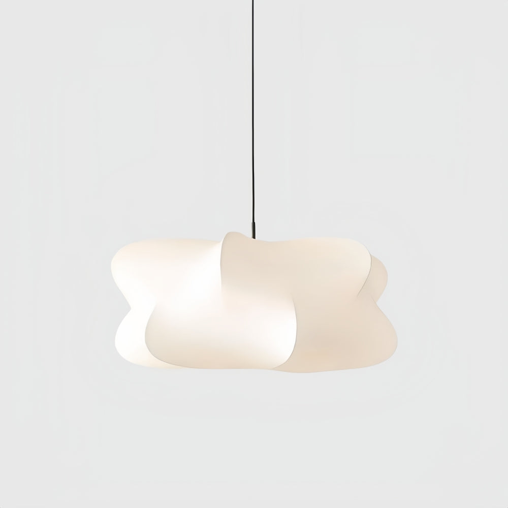 Havion Modern Cocoon Pendant Lamp - White Polymer Shade for Bedroom
