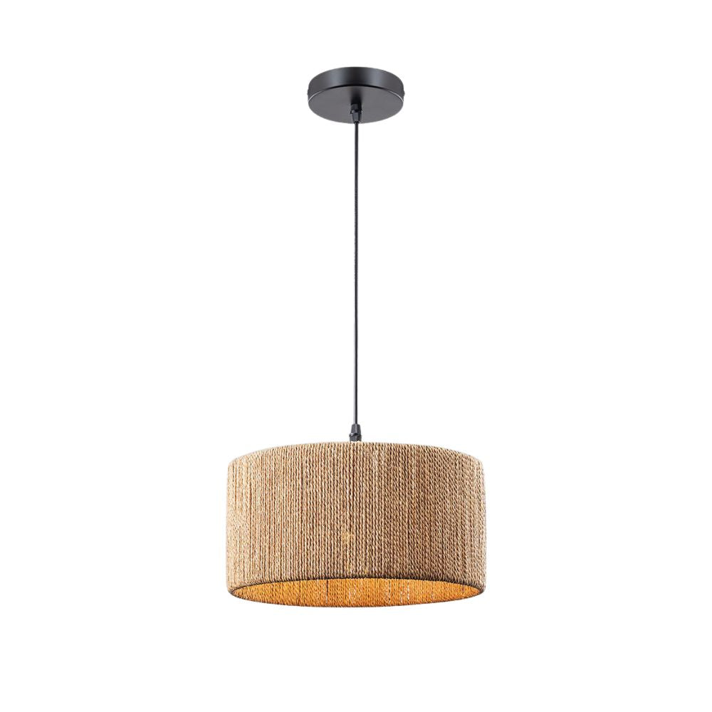 Abaca Rope Chandelier - Modern Linear Natural Fiber Design