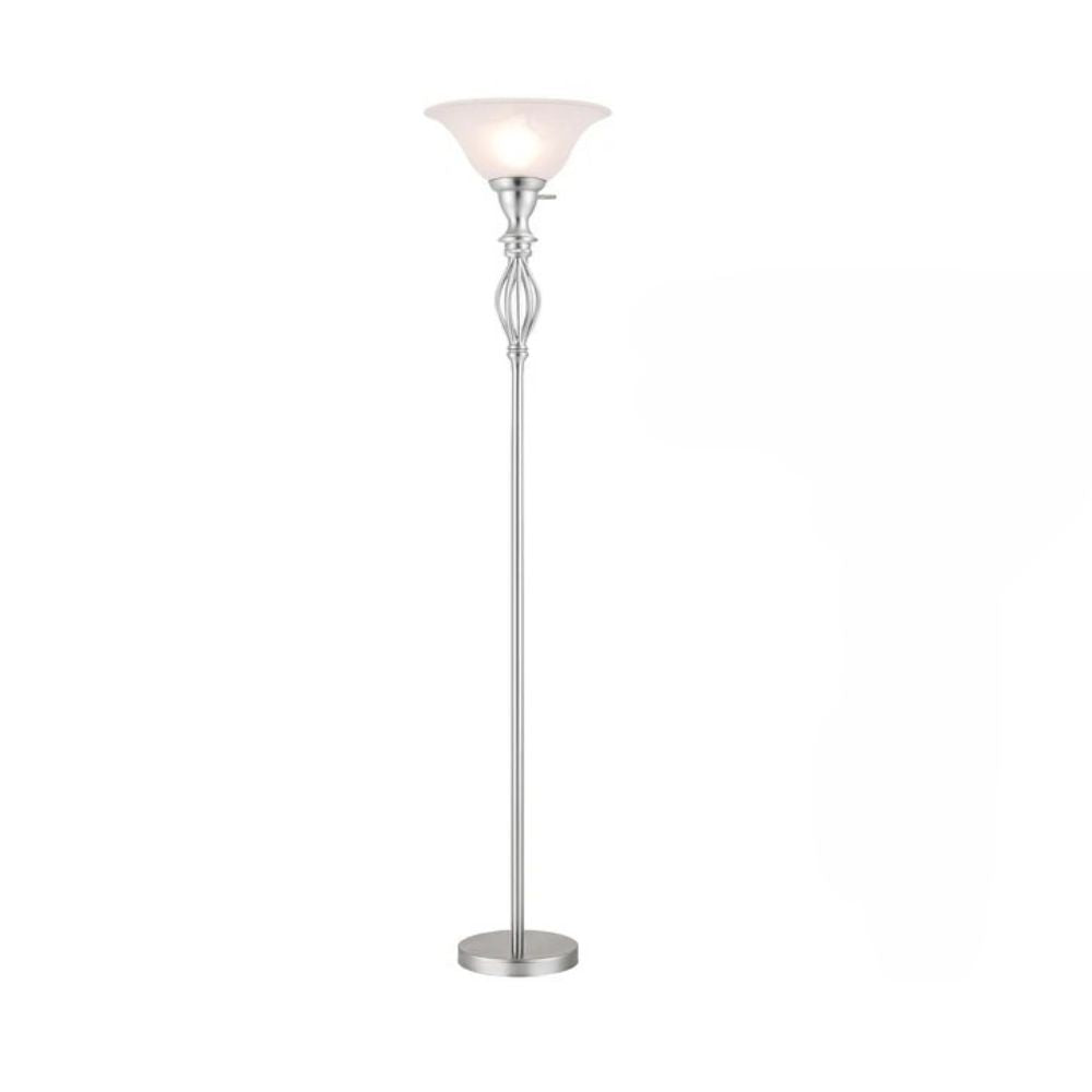 Alabaster Floor Lamp - Antique Textured Glass Luxury Lighting