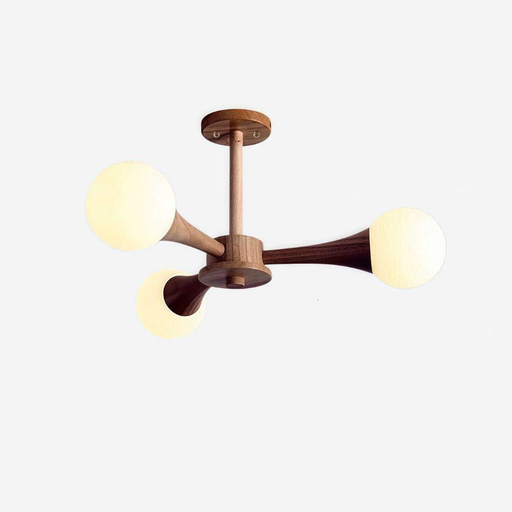 Sputnik Glass Ball Ceiling Lamp - Sleek Flush Mount Sputnik Light for Bedroom