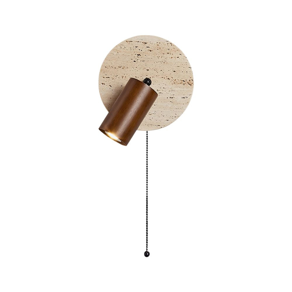Travertine Wall Sconce - Natural Stone Lighting Design