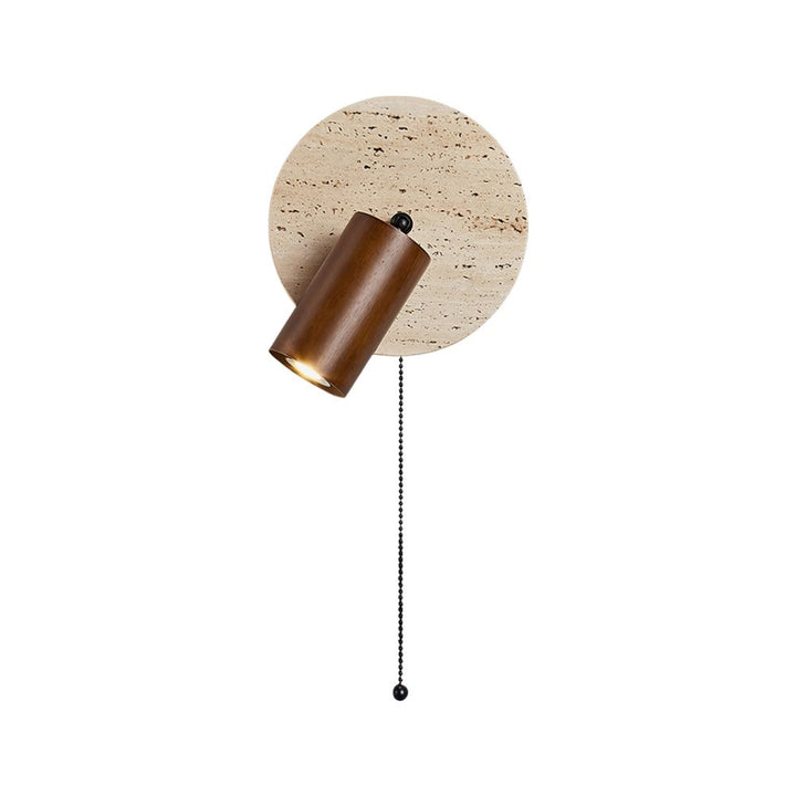 Travertine Wall Sconce - Natural Stone Lighting Design