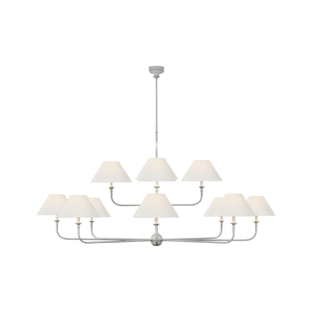 Lustre en tissu - Lustre en métal pour le confort visuel du salon