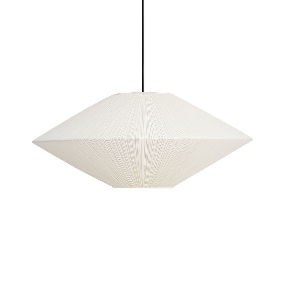 White Fabric Pendant Light - Elegant White Shade Illumination