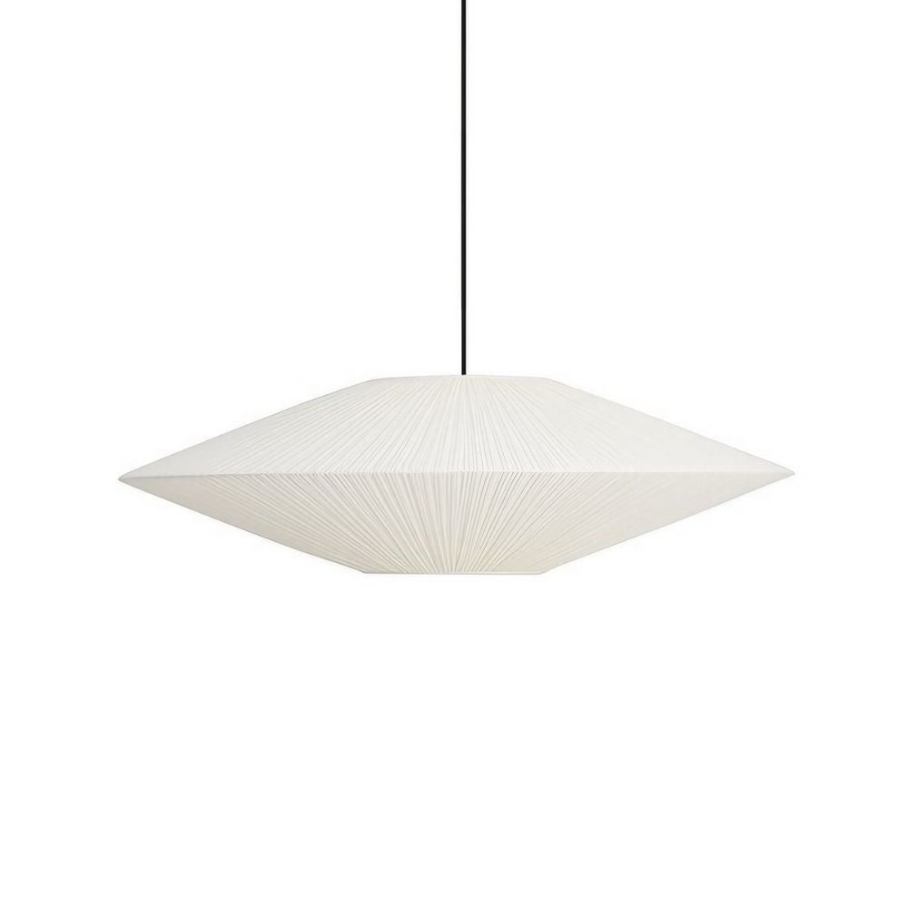 White Fabric Pendant Light - Elegant White Shade Illumination