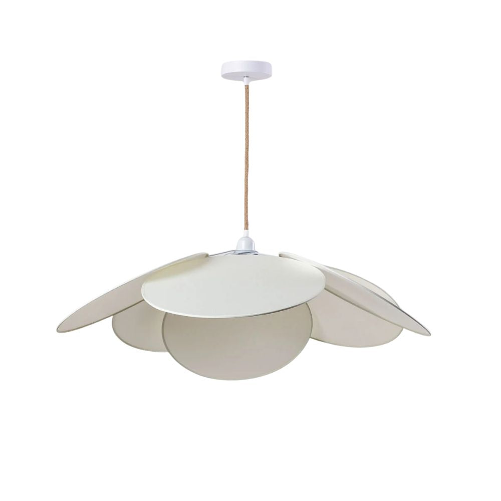 Petal Fabric Pendant Light - Okai Style Iron Lamp for Living Room