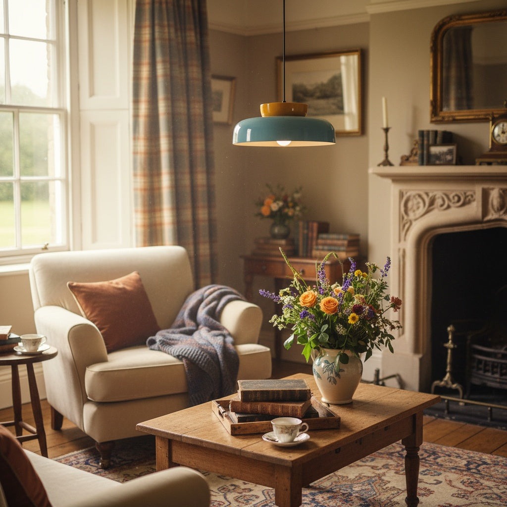 Fiesta Colorful Bowl Shaped Nordic Ceramic Pendant Lamp