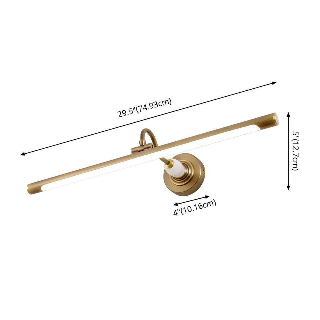 Acrylic Shade Metal Wall Light