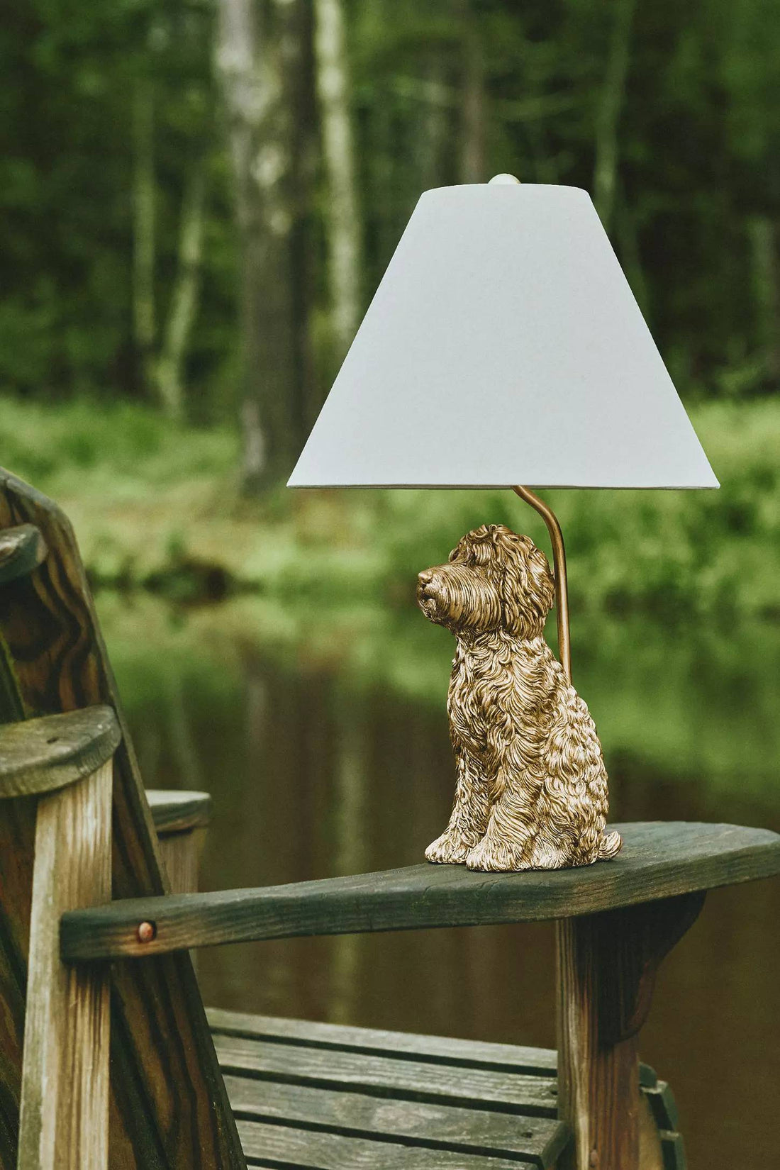Pawdia Fabric Decorative Table Lamp - Animal Sculpture Bedside Lamp