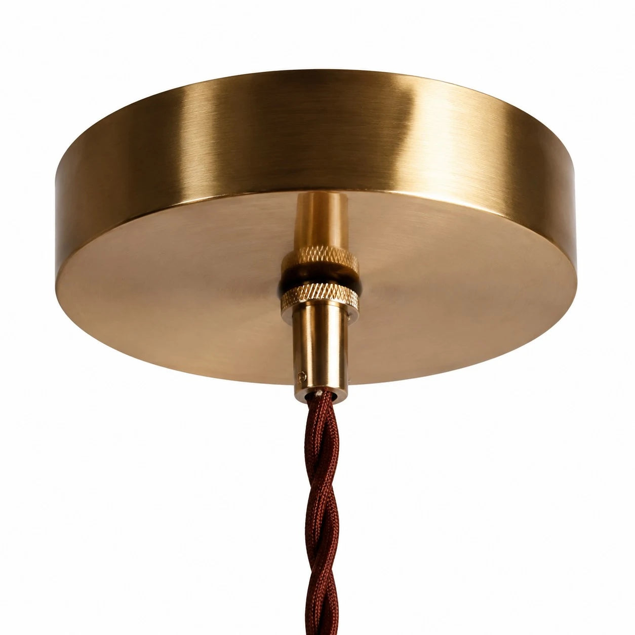 Ceiling canopy and twisted cord detail
