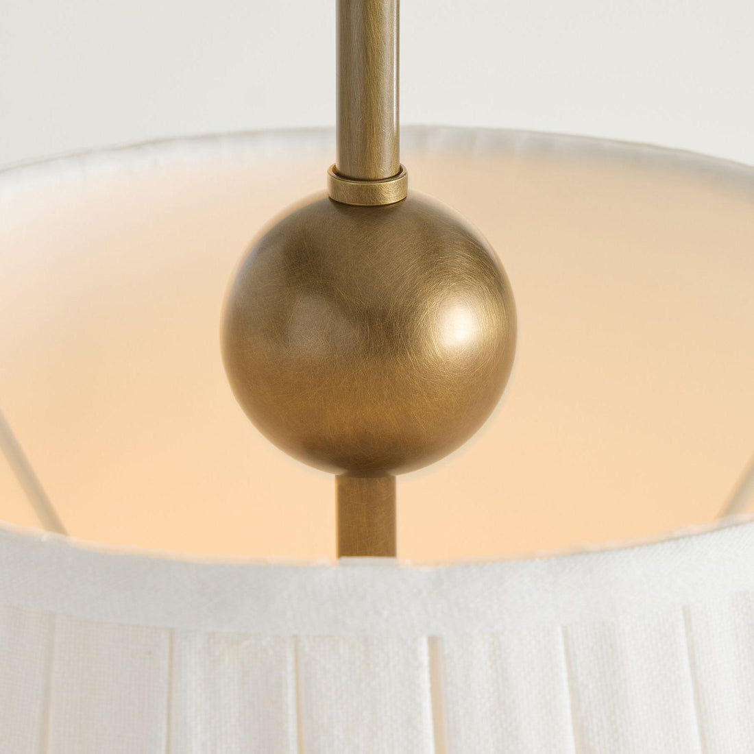 Luvora Modern Pleated Pendant Light - Fabric Shade Lamp for Bedroom
