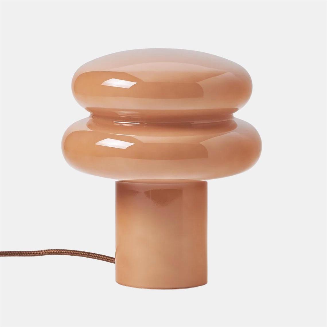 Small Opal Table Lamp - Mushroom Glass Lamp for Living Room