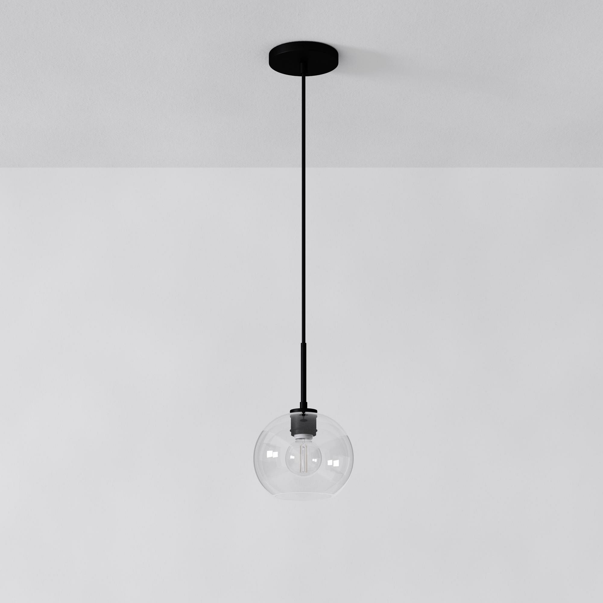 Selvion Sculptural Globe Pendant Light - Modern Glass Pendant Lamp - Sleek Design