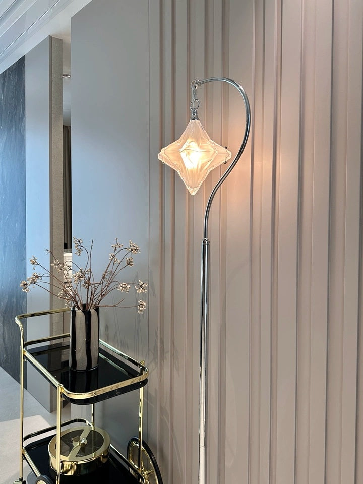 Art Deco Star Floor Lamp-Modern Standing Lamp for Living Spaces-Astris Orion