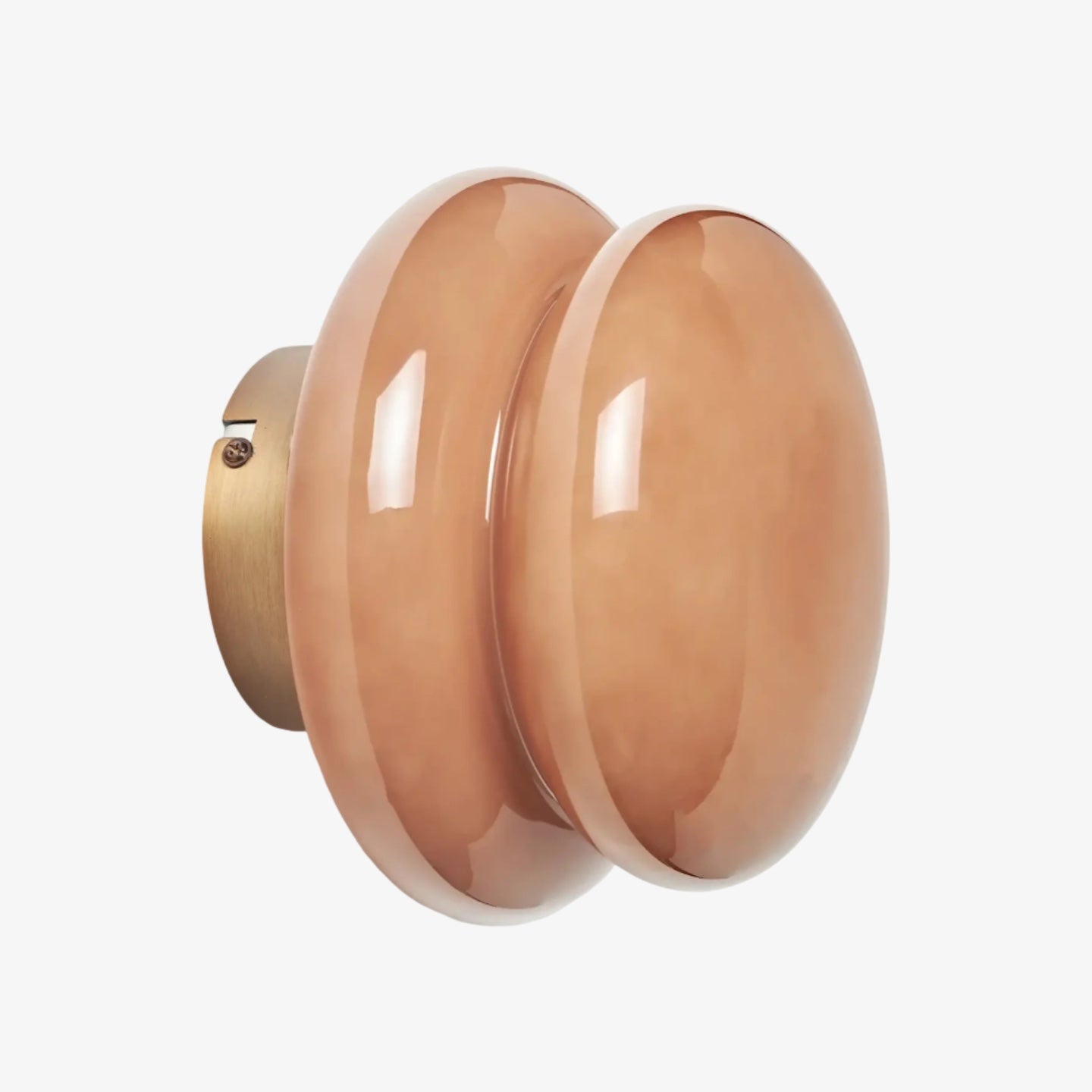 Vintage Opal Glass Wall Lamp - Classic Round Sconce for Living Room